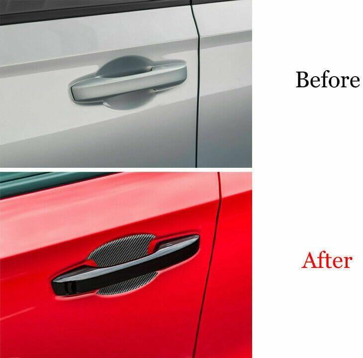 ya 2 8.15 Carbon Fiber Door Outer Handle Cover Trim ABS for Honda Civic 11th 2022-2023 