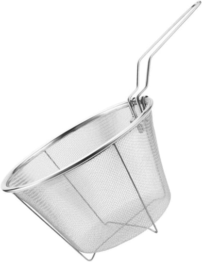 ya 14 9.20 baidi Foldable Slot Dad Small Deep Frying Basket Metal Mesh for Cooking-1