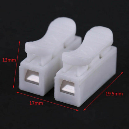 ya 16 10.20 baidi 30Pcs CH2 Spring Quick Wire-Connector Cable Clamp Term l Block LED Strip-Light