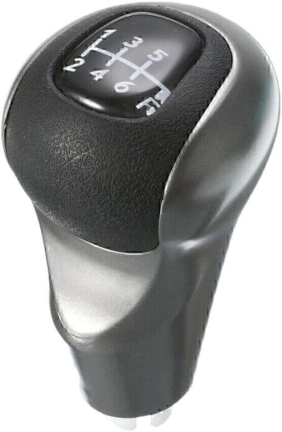 ya 4 8.14 Shift Knob Black Leather+Chrome finish for Honda for Civic 2006-2011 54102-SNA-A02