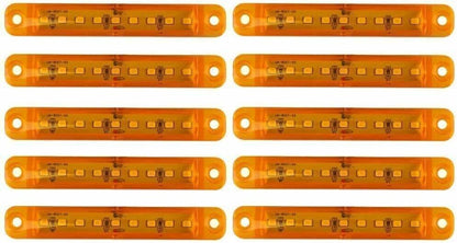 ya 3 8.24 baidi 10 Pack Amber 9 LED Sealed Side Marker Clearance Lights 12 Volt Car Truck Trailer 