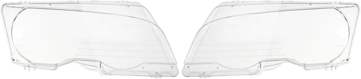 ya 4 8.10 2x Front Headlight Lens Cover For 1999-2003 for BMW E46 2DR M3 2001-06 Pre-facelift