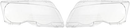 ya 4 8.10 2x Front Headlight Lens Cover For 1999-2003 for BMW E46 2DR M3 2001-06 Pre-facelift