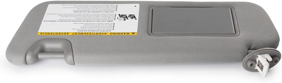 ya 11 9.14 baidiGray Left Driver Side Sun Visor for Toyota Highlander 14-19 3.5L 74320-0E074-B0