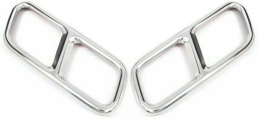 ya 4 8.14 for Mercedes-Benz S Class W222 10-17 Chrome Rear Exhaust Muffler Tail Pipe Trim