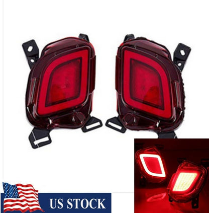 ya 2 8.15 Fit for Toyota Highlander 15-19 2PCS Rear Fog Light Tail Bumper Light Sets