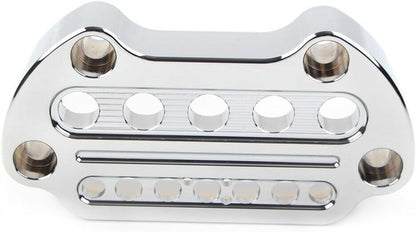 ya 6 8.14 Silver Indicator Handlebar Top Clamp for Harley Sportster XL883 XL1200 Dyna