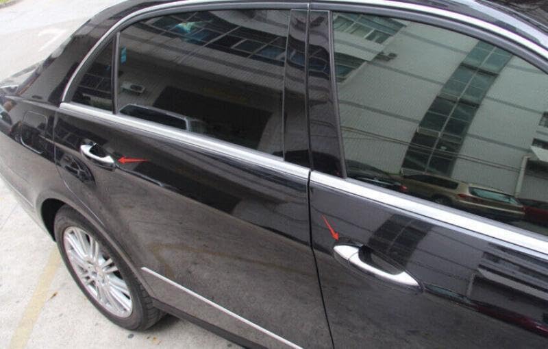 ya 2 8.15 for Mercedes-Benz E-Class 2009-2015 ABS Glossy Chrome Door Handle Cover Trim 8 pcs 