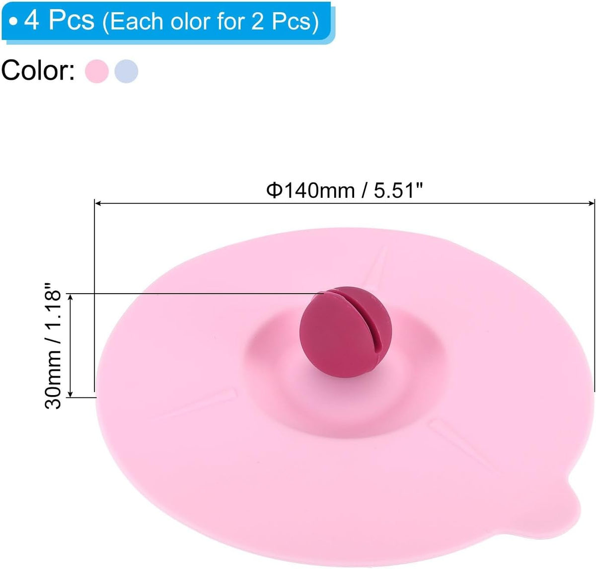 ya 14 9.20 baidi Silicone Cup Lids for Drinks, 4Pcs 5.5 Mug Cup Cover Cap Pink/Blue-1