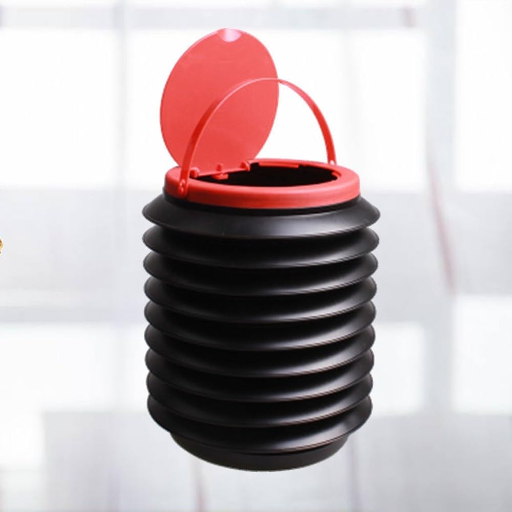 ya 13 9.15 baidi 4 L Trash Can with Lid Bin Car Bedroom Garbage Collapsible Camping Storage