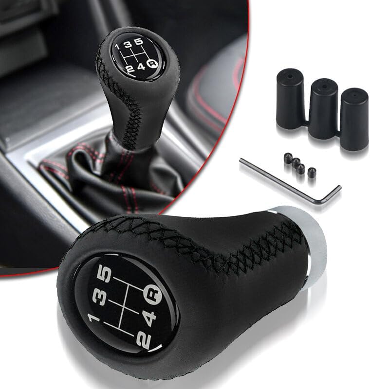 ya 11 9.14 baidi5 Speed Universal Car for MAN ual Shift Knob Gear Stick Shifter Lever Aluminum Black