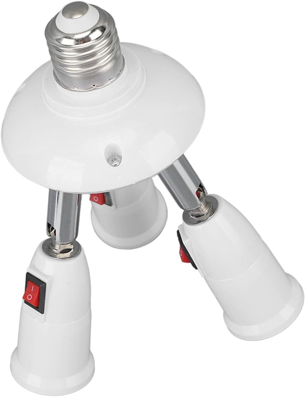 ya 26 10.21 baidi E27 E26 Lamp Adapter 3 in 1 Light Socket Extender Adjustable 85?265V with