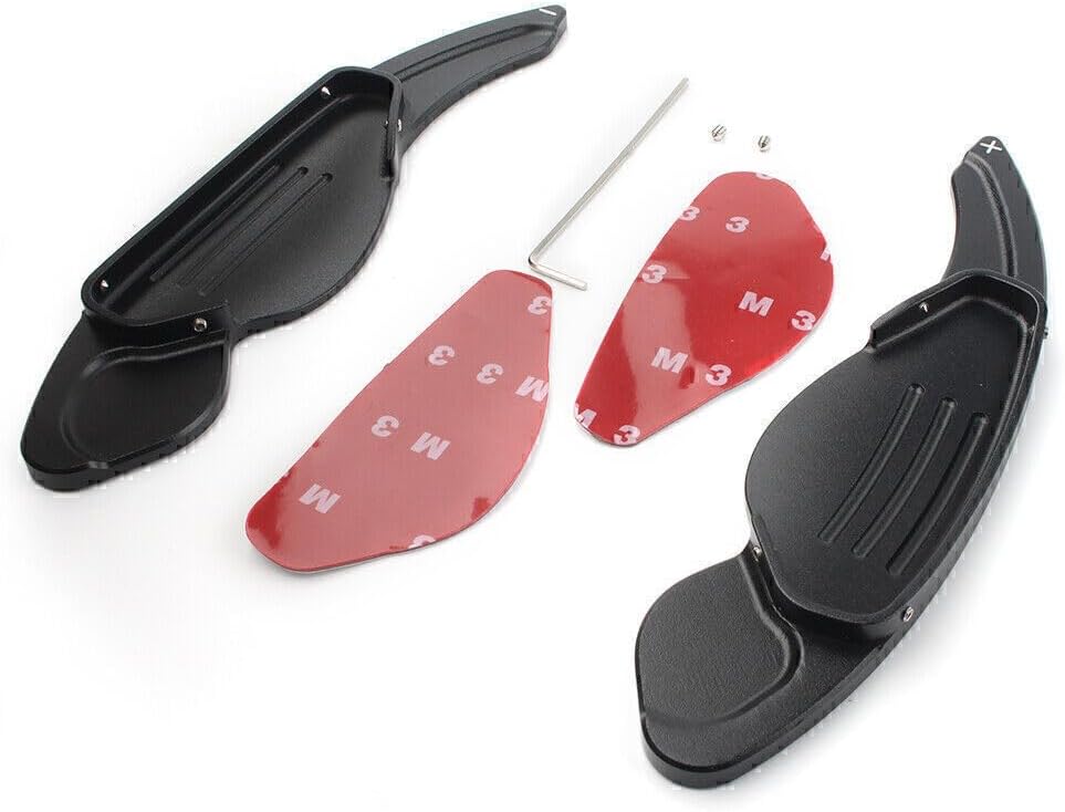 ya 5 8.24 baidi 2X Steering Wheel Shift Paddle Extension Shifter Fit for Land Rover for Jaguar Black