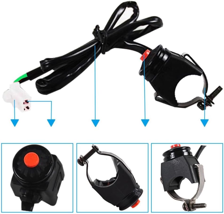 ya 4 8.14 12 V Motorcycle Switch Flash Controller Eemergency Light Button Double