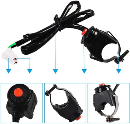 ya 4 8.14 12 V Motorcycle Switch Flash Controller Eemergency Light Button Double