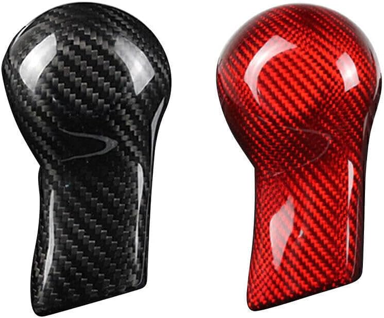 ya 4 8.24 baidi 1x Carbon Fiber Car Shift Knob Cover Shell Fit for Chevrolet Camaro 2010-2015
