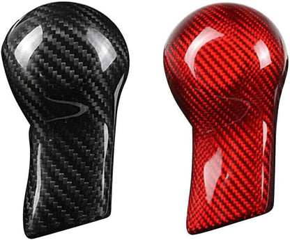 ya 4 8.24 baidi 1x Carbon Fiber Car Shift Knob Cover Shell Fit for Chevrolet Camaro 2010-2015