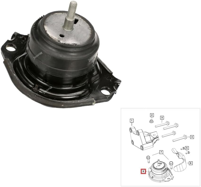 ya 2 8.15 Engine Motor Mount Fit For 2011 to 2017 for Dodge Durango for Jeep for Grand Cherokee 5.7L