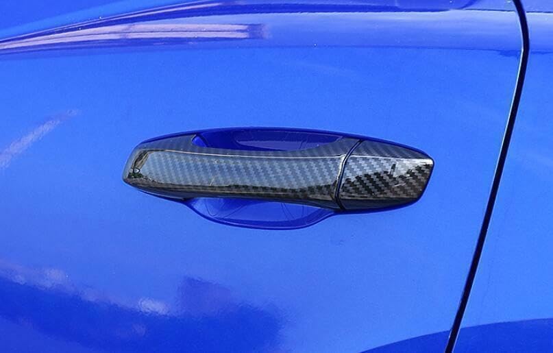 ya 5 8.10 for Audi Q3 2019-2020 2021 Carbon Fiber Style Outside Door Handle Cover Trim 8X