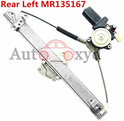 ya 12 10.8 baidi Rear Left 92-00 for Mitsubishi Montero 3.0L Power Window Regulator W/Motor