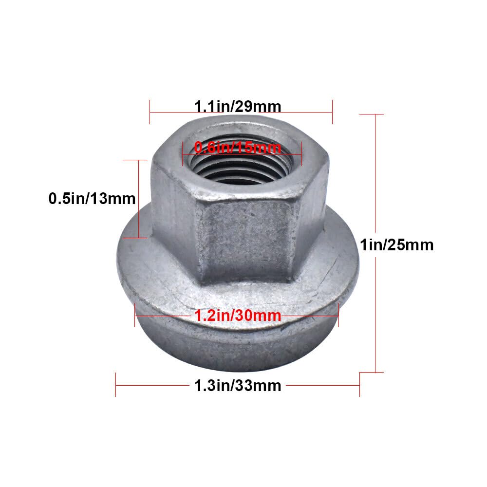 ya 10 9.16 baidi 5Pc Wheel Lug Nut Fit for 2012-2024 for Ram 3500 4500 5500 6509424AA Accessories New