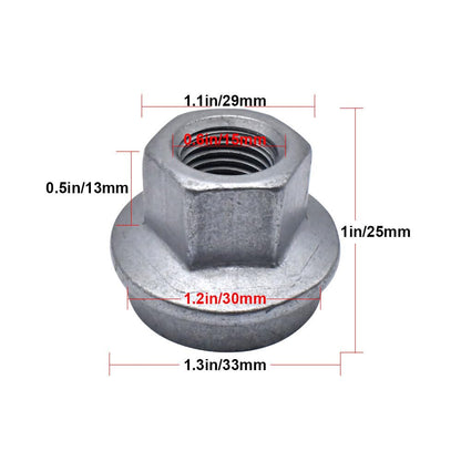 ya 10 9.16 baidi 5Pc Wheel Lug Nut Fit for 2012-2024 for Ram 3500 4500 5500 6509424AA Accessories New