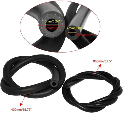 ya 11 9.14 baidiUniversal Fuel Pressure Regulator Kit +0-140psi Gage+Hose Black Adjustable