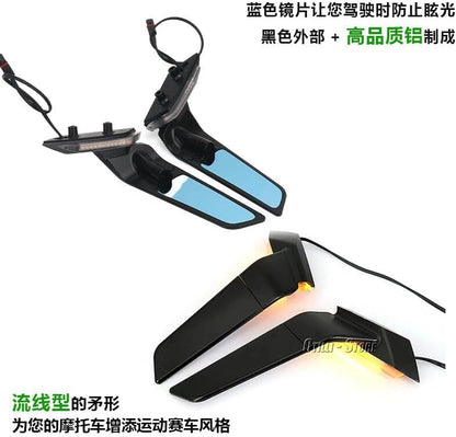 ya 2 8.15 New 180¡ã CNC Rotating Rearview Mirror for BMW S1000RR Motorcycle (2020-2024)