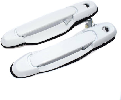 ya 2 8.15 Exterior Door Handle White 2pcs FL & FR for Toyota for Sienna 1998-2003 3.0L V6
