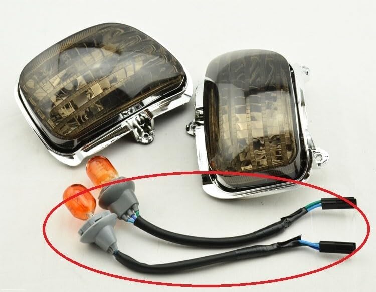 ya 13 9.15 baidi Smoke Front Turn Signal Lights Lens Shell for Honda Goldwing GL1800 2001-2017