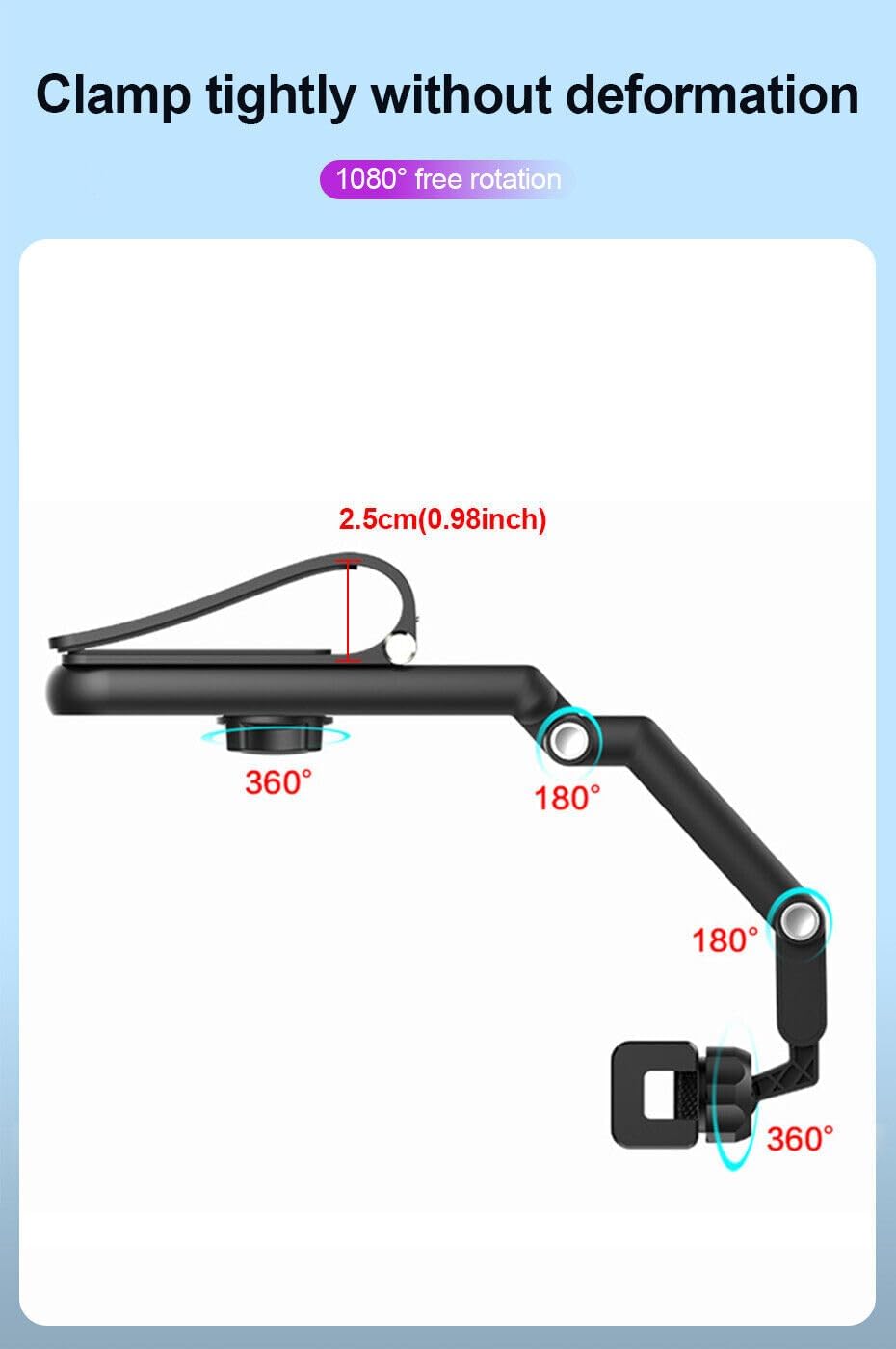 ya 4 8.8 Car Phone Holder Sun Visor Stable Stand for 4-7Inch for Smart Phone 360¡ãAdjustable