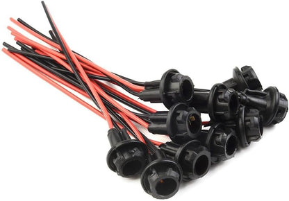 ya 13 9.15 baidi 10Pcs Plastic Lamp Light Bulb Socket Holder Connector Extension Car LED
