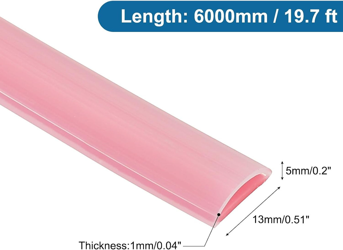 ya 26 10.21 baidi 19.7 ft 0.51Wx0.04Tx0.2H D Shape Silicone Weather Stripping Door Seal, Clear