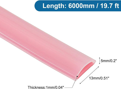 ya 26 10.21 baidi 19.7 ft 0.51Wx0.04Tx0.2H D Shape Silicone Weather Stripping Door Seal, Clear