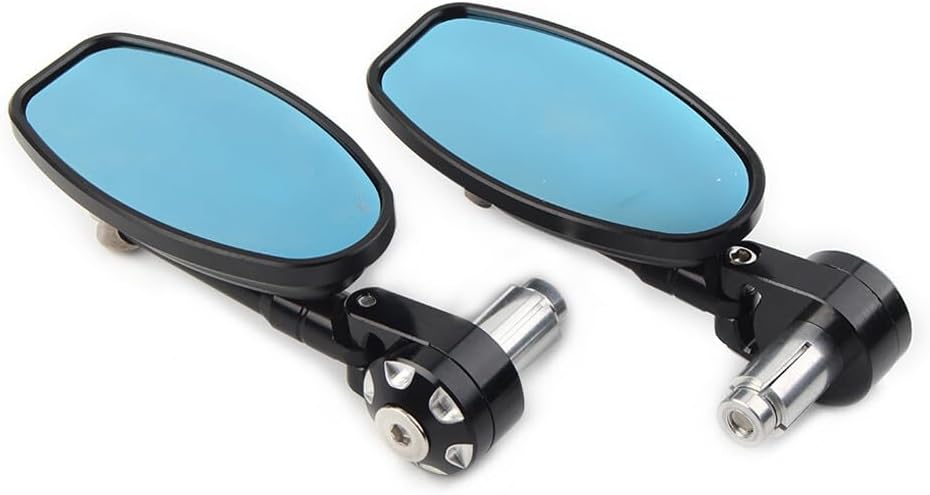 ya 2 8.15 22MM 25MM Universal Handle Bar End Rearview Mirrors Motorcycle Black