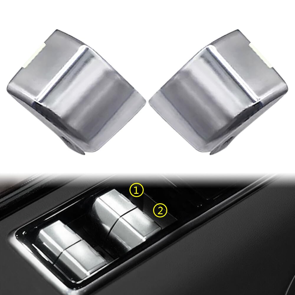 ya 13 9.15 baidi 2Pcs Car Window Lift Button Cover for 2018-2022 for Range Rover/for Range Rover Sport