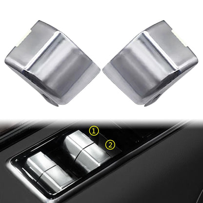 ya 13 9.15 baidi 2Pcs Car Window Lift Button Cover for 2018-2022 for Range Rover/for Range Rover Sport