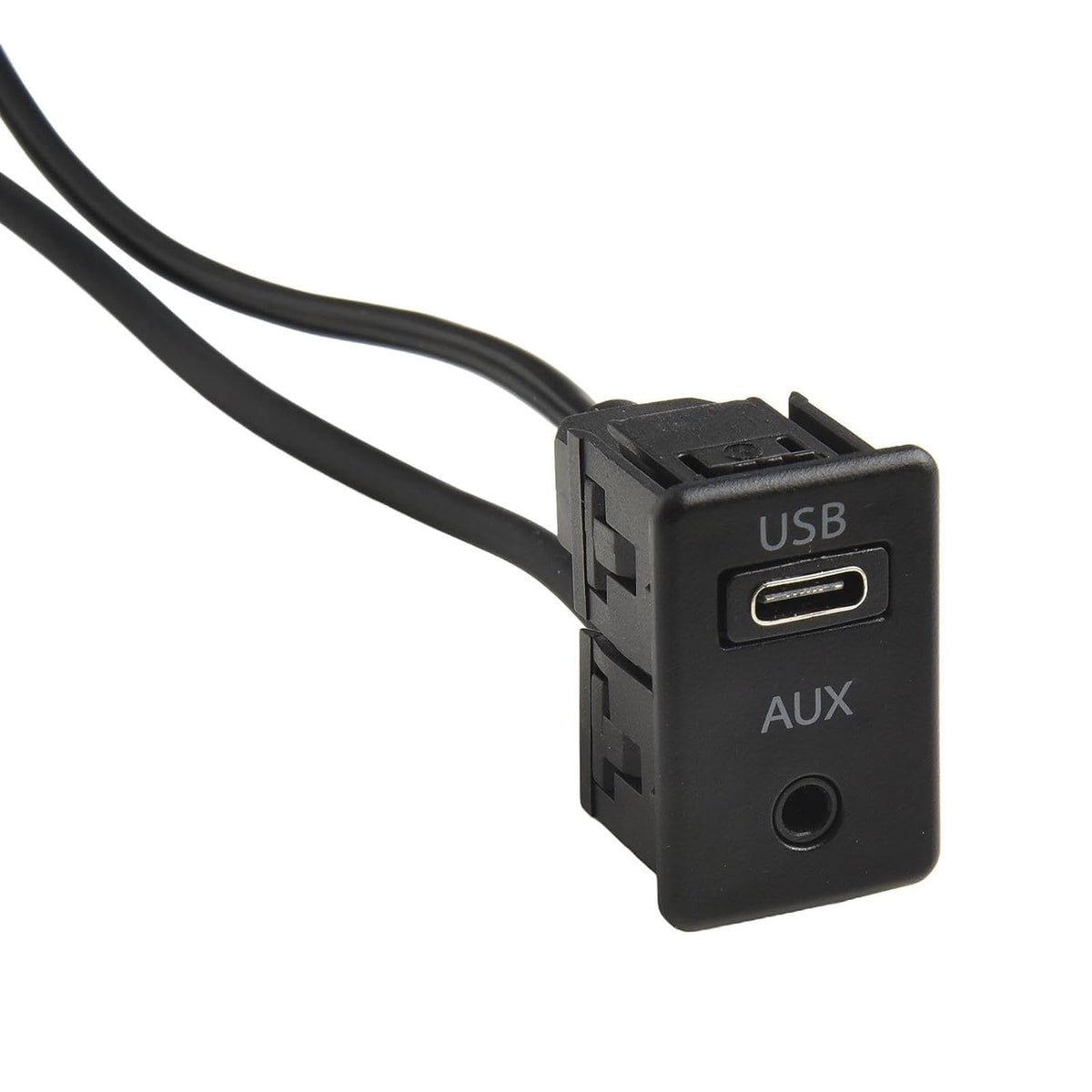 ya 23 10.7 baidi AUX & Type C Panel Socket Adapter for Vehicle Dashboard 145cm Long Cable