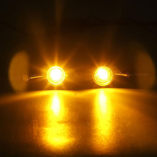 ya 4 8.14 4x Motorcycle LED for Mini Turn Signal Indicators Amber Light Motorbike Blinker Lamp