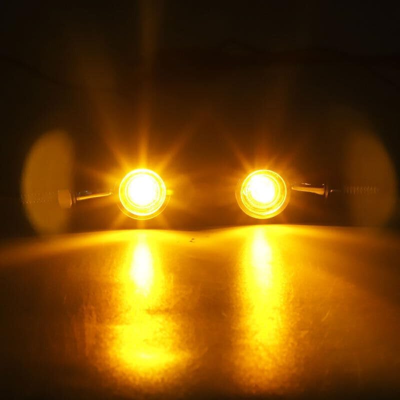 ya 11 9.14 zhengce 4x Motorcycle LED for Mini Turn Signal Indicators Amber Light Motorbike Bli