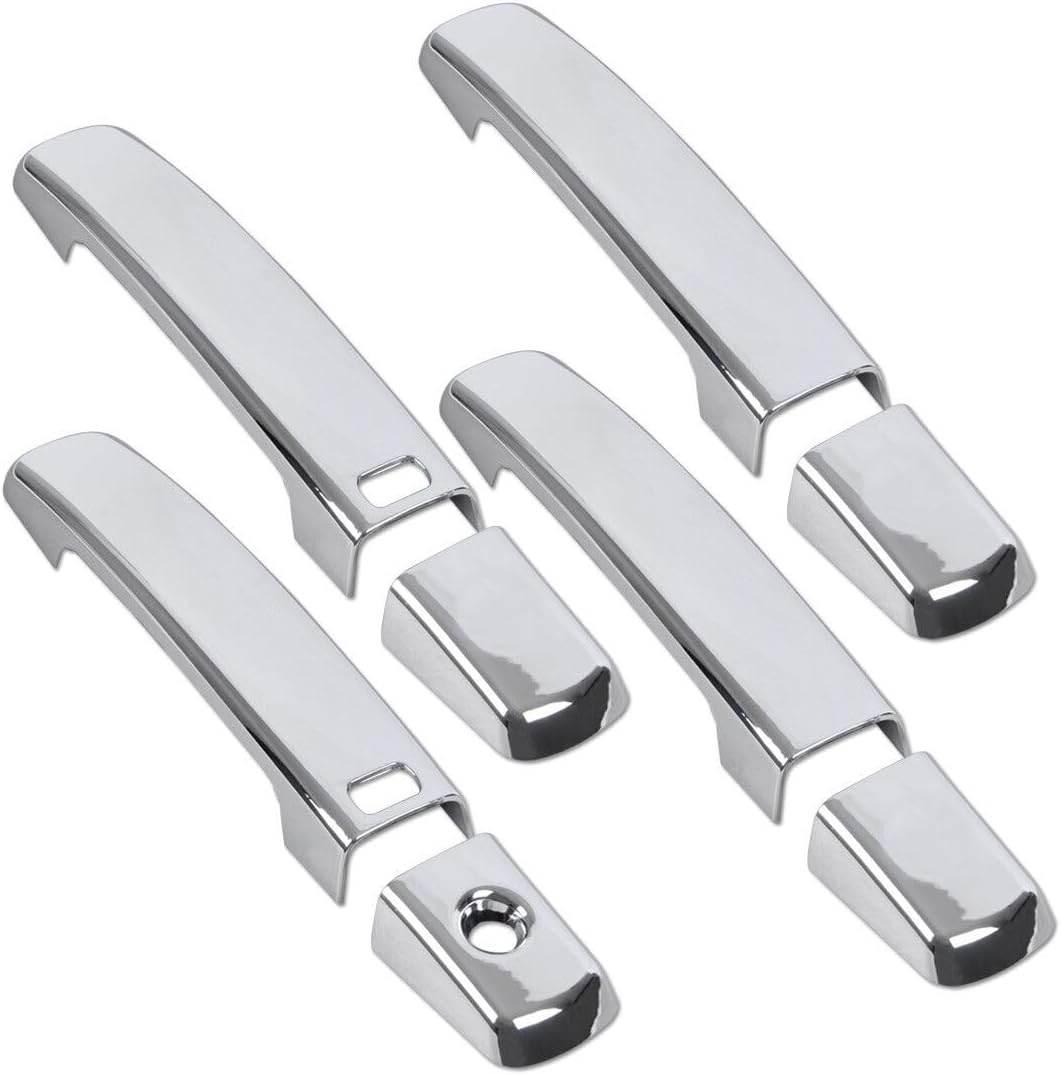 ya 2 8.15 Chrome Door Handle Protector + Cup Set for Nissan Qashqai 2007-2011 @