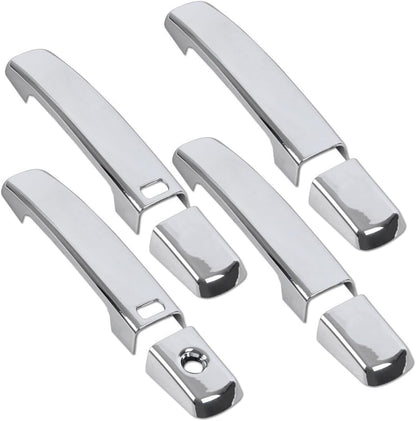 ya 2 8.15 Chrome Door Handle Protector + Cup Set for Nissan Qashqai 2007-2011 @