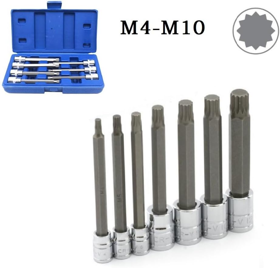 ya 14 9.20 baidi Socket 3/8 Inch 10mm 7pcs/Set 110 Mm Long 12 Angle/M5/M6/M7/M8/M9/M10-1