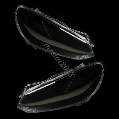 ya 9 10.24 Headlight Lenses Cover Clear Lens Replacement L + R for VW for Golf 6 MK6 2010-2014