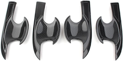 ya 4 8.14 Door Handle Bowl Cover Trim Carbon Fiber Style for Honda for Civic 2016 2017 2018