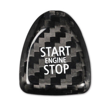 ya 6 8.24 baidi Black Carbon Keyless Start Button Cover Fit for BMW for Mini Cooper F Model F54 F55 F56