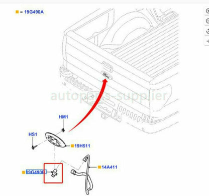 ya 2 8.15 for 2011-2014 for Ford F-150 Rear View Backup Parking Reverse Camera EL3Z19G490D 