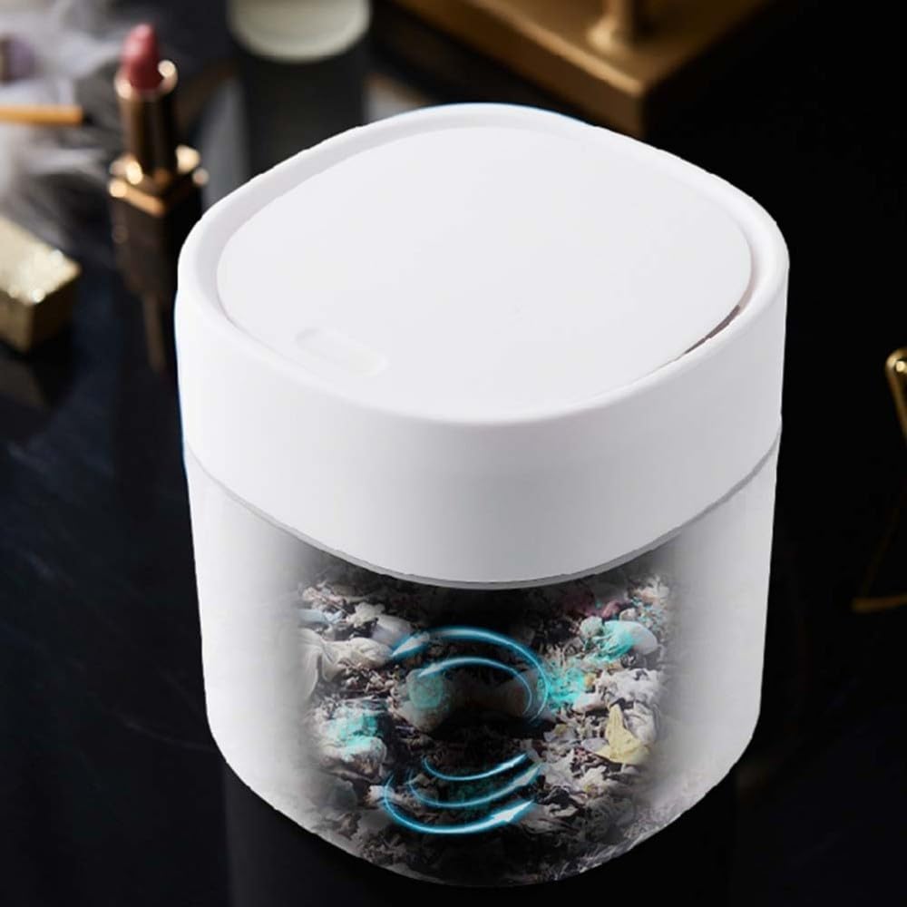 ya 13 9.15 baidi Desktop Trash Can for Mini Cover Garbage Bin Car Waste Container for Mini Garbage Can