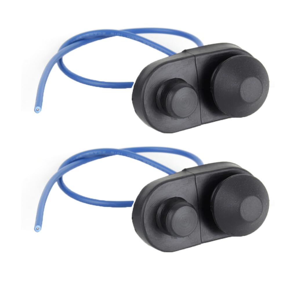 ya 13 9.15 baidi Fits for Universal 2Pcs Car Interior Door Light Lamp Switch Push Button Black