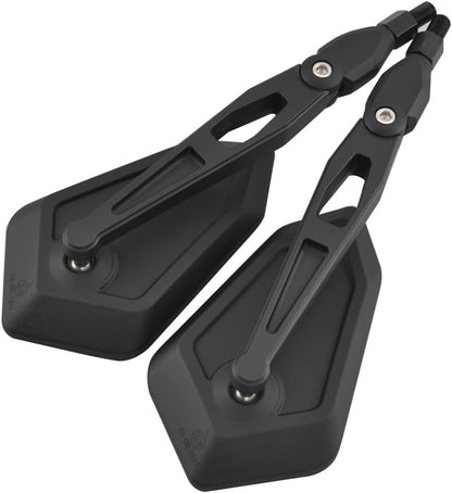 ya 13 9.15 baidi Pair Universal Matte Black 10mm Screw Motorcycle Motorbike Rearview Side Mirror